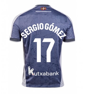 Real Sociedad Sergio Gomez #17 Venkovní Dres 2025-26 Krátkým Rukávem Real Sociedad Sergio Gomez #17 Venkovní Dres 2025-26 Krátkým Rukávem